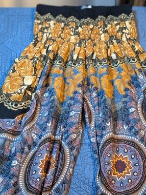 Earthbound Trading Co Harem Pants Boho Wide Leg Blousy Festival Size M (G2)